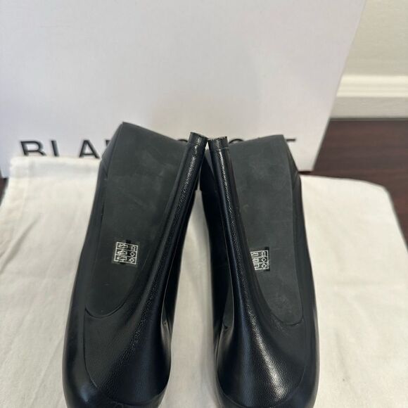 Blake Scott high heel block platform leather heels pump size 7,5 in black - Picture 7 of 9